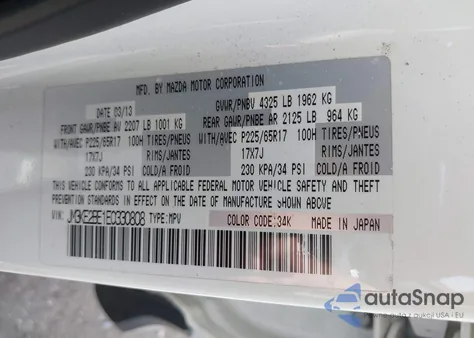 2014 Mazda Cx-5 Sport from USA, damaged, VIN JM3KE2BE1E0330808